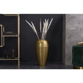 LuxD Designová váza Khalil 50 cm zlatá