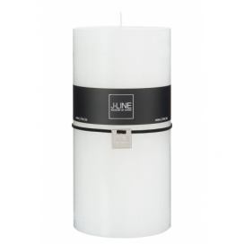 Válcová bílá svíčka XXL - 10*10*20 cm J-Line by Jolipa