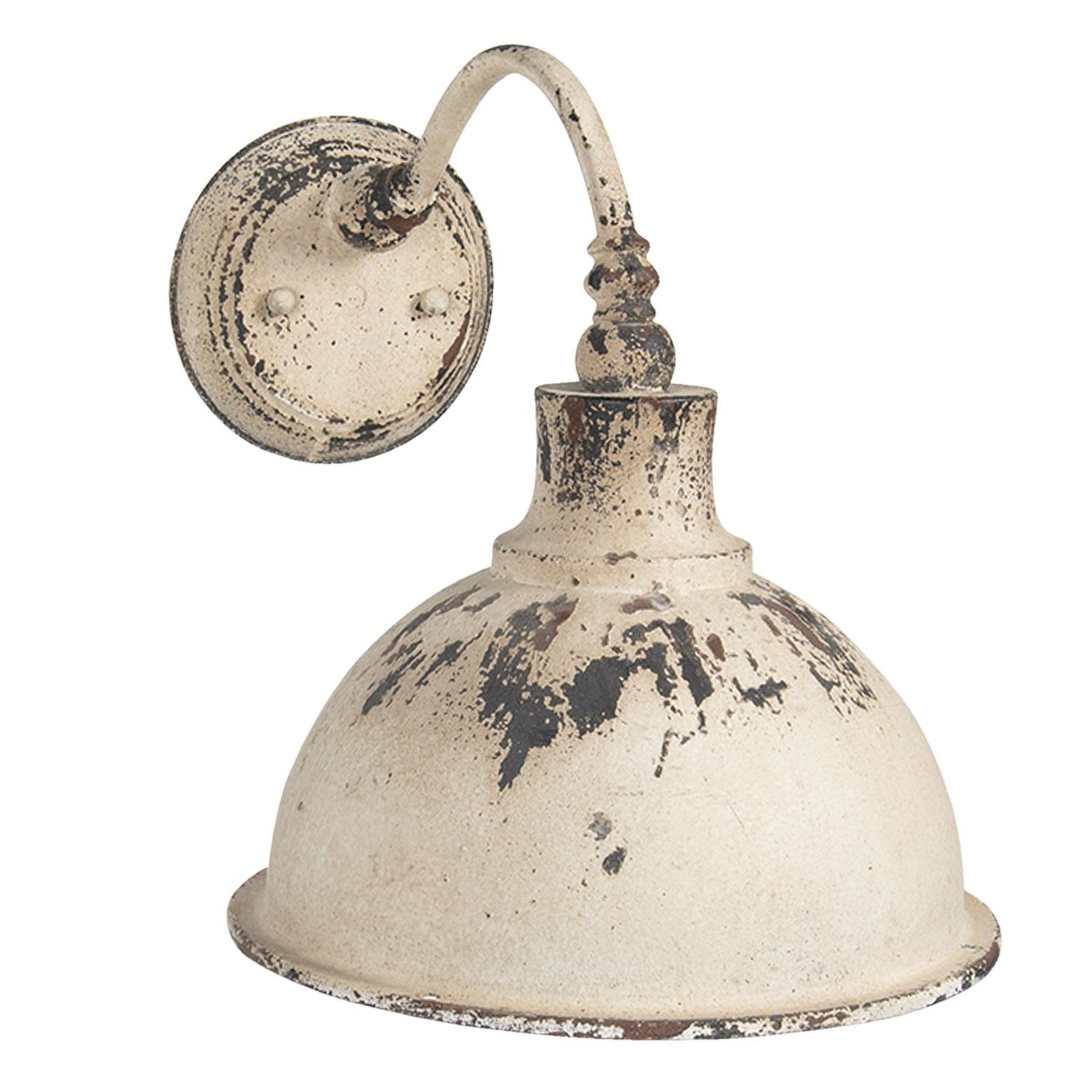 Nástěnná vintage bílá retro lampa Helene - 43*28*31 cm Clayre & Eef - LaHome - vintage dekorace