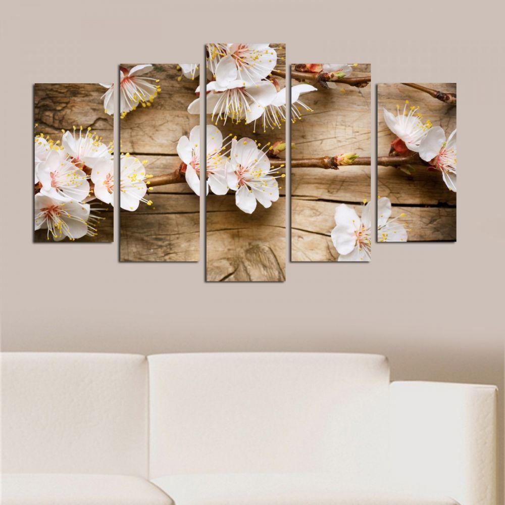 Hanah Home Vícedílný obraz Flower In The Blossom 110 x 60 cm - Houseland.cz