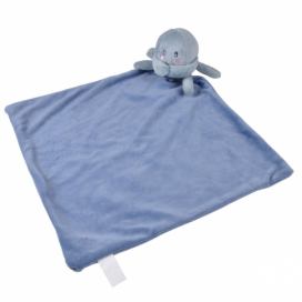 Douceur d\'intérieur Dětská deka pro miminko FORET s plyšákem, modrá