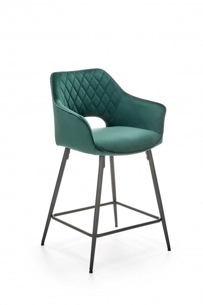 Barová židle H-107 Halmar Tmavě zelená - DEKORHOME.CZ