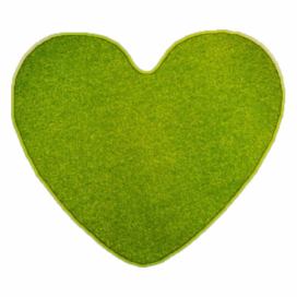 Vopi koberce Kusový koberec Eton zelený srdce - 100x120 srdce cm Mujkoberec.cz
