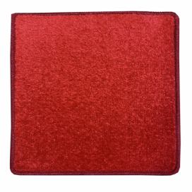 Vopi koberce Kusový koberec Eton červený 15 čtverec - 80x80 cm Mujkoberec.cz