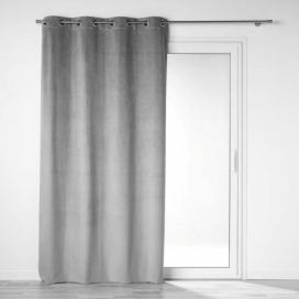 Douceur d\'intérieur Zatemňovací závěs s oky, 135 x 260 cm, šedý