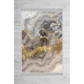 Conceptum Hypnose Koberec Marble 80x120 cm šedý/zlatý Houseland.cz