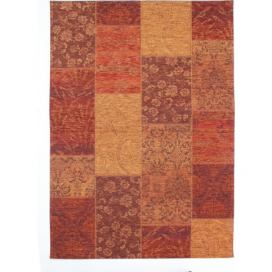 Flair Rugs koberce Kusový koberec Manhattan Patchwork Chenille Terracotta Rozměry koberců: 200x290 Mdum