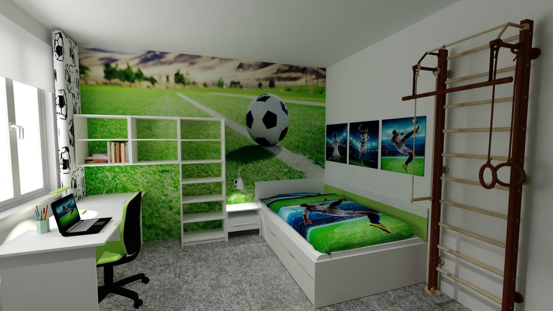 _3_detsky_pokoj_fotbalovy.jpg - Interiérový design & 3D vizualizace