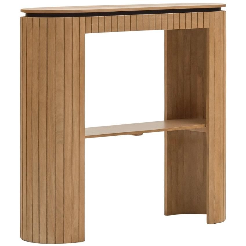 Dřevěný toaletní stolek Kave Home Licia 120 x 110 cm - Designovynabytek.cz