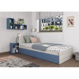 Aldo Dětská postel s prostorem Jazz Large - smoky blue