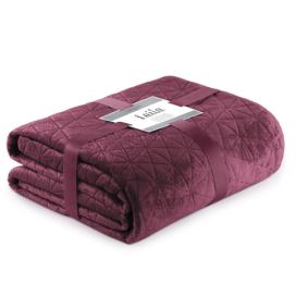 Přehoz na postel AmeliaHome Laila fialový/fialovo růžový, velikost 170x210