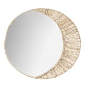 Atmosphera Kulaté zrcadlo MOON s jutovou dekorací, O 50 cm EMAKO.CZ s.r.o.