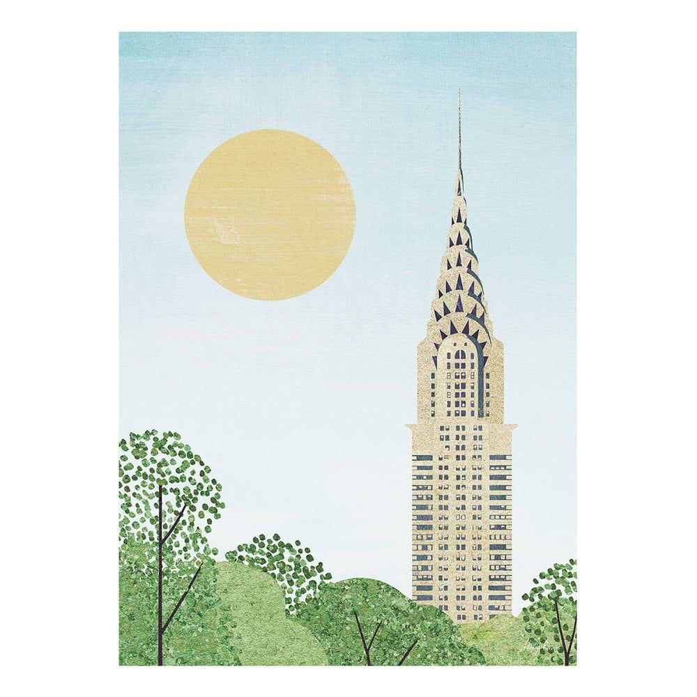 Plakát 30x40 cm Chrysler Building - Travelposter - Bonami.cz