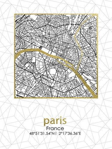 Mondex Obraz PARIS 45 x 60 cm zlatý - Houseland.cz