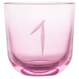 Rückl designové sklenice na vodu Numbers Crystal Glass Pink