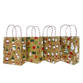 TORO Papírová dárková taška 40x30x12cm MIX zlaté vánoce