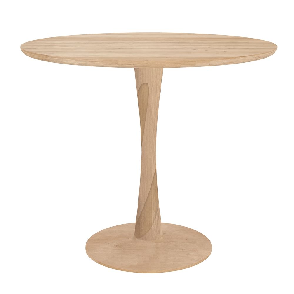 Ethnicraft designové jídelní stoly Torsion Dinning Table (průměr 90 cm) - DESIGNPROPAGANDA
