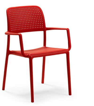 NARDI GARDEN - Židle BORA  červená - 