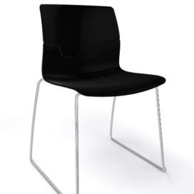 GABER - Židle SLOT FILL S - černá/chrom