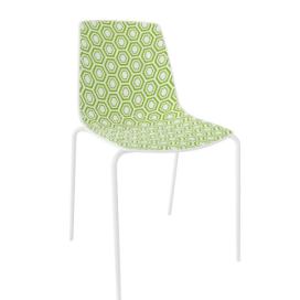 GABER - Židle ALHAMBRA NA, bílozelená/bílá