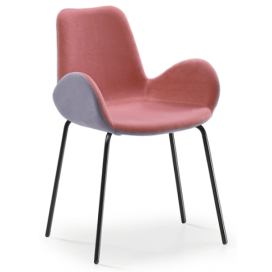 MIDJ - Dvobarevná židle DALIA s područkami