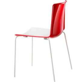 PEDRALI - Židle TWEET 890 bicolour DS - bílo-červená