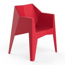 VONDOM - Židle VOXEL s područkami - červená