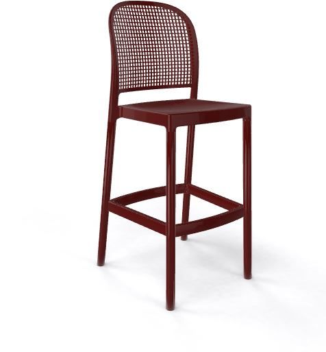 GABER - Barová židle PANAMA - vysoká, hnědá - 