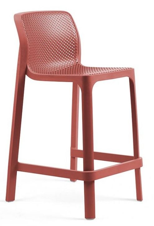 NARDI GARDEN - Barová židle NET MINI korálově červená - 