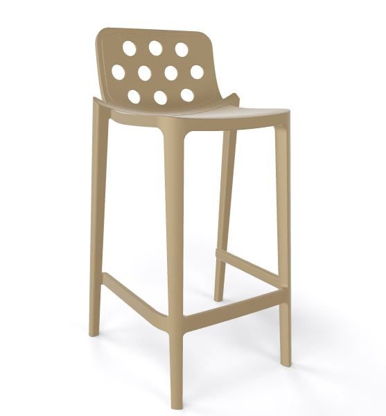 GABER - Barová židle ISIDORO 76 - vysoká, béžová - 