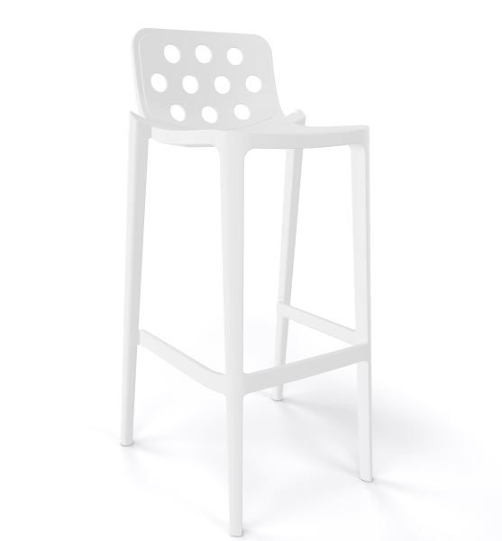 GABER - Barová židle ISIDORO 66 - nízká, bílá - 