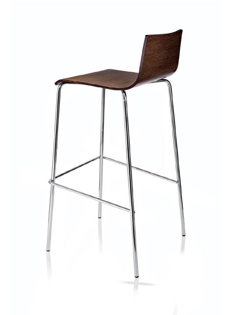 ALMA DESIGN - Barová židle Anouk 4 nohy - dřevo - 
