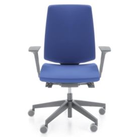 ProfiM - Kancelářská židle LIGHT UP 230 SL světle šedá s čalouněným opěrákem