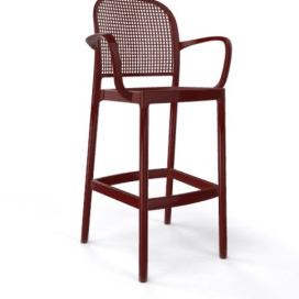GABER - Barová židle PANAMA B - vysoká, hnědá