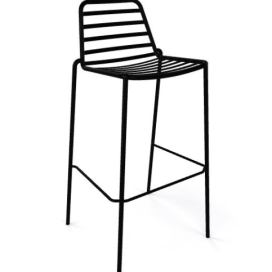 GABER - Barová židle LINK - vysoká, černá