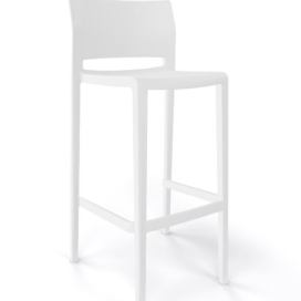 GABER - Barová židle BAKHITA - vysoká, bílá