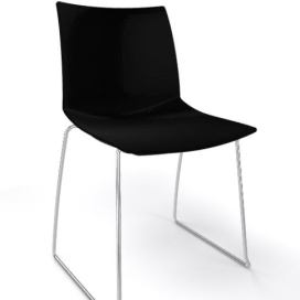 GABER - Židle KANVAS S, černá/chrom