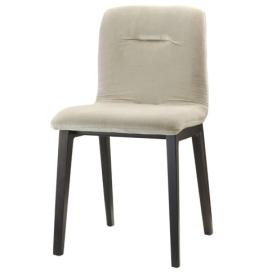 SCAB - Židle ALICE POP NATURAL - béžový samet/dřevo