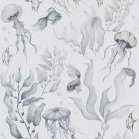 Dětská tapeta z netkané textilie 100 cm x 280 cm Magic of the Ocean – Dekornik