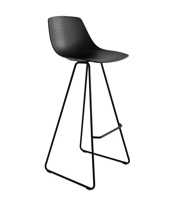 LAPALMA - Barová židle MIUNN nízká s ližinovou podnoží - 