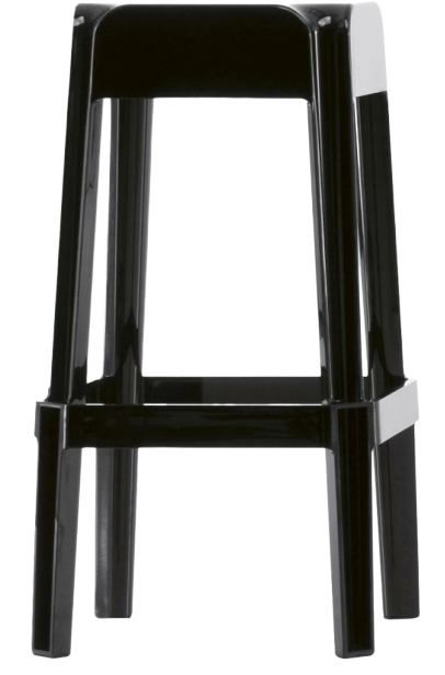 PEDRALI - Vysoká barová židle RUBIK 580 DS - černá - 