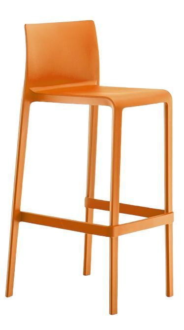 PEDRALI - Vysoká barová židle VOLT 678 DS - oranžová - 