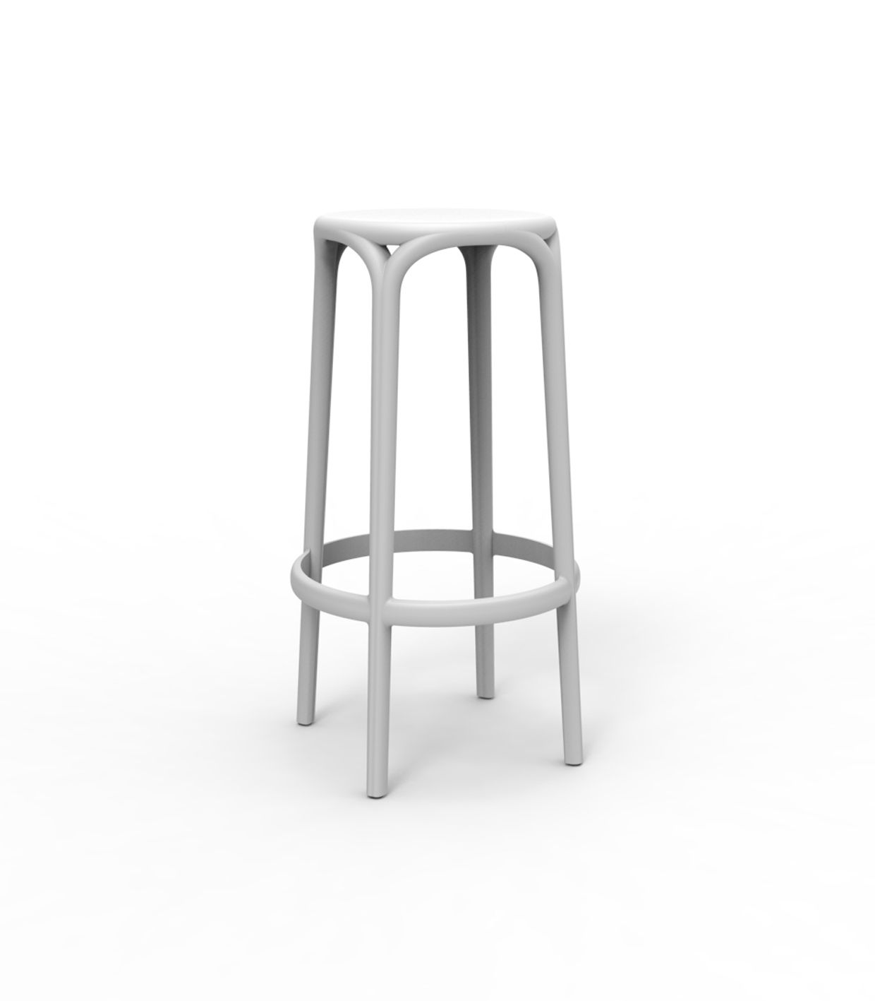 VONDOM - Barová židle BROOKLYN - bílá - 