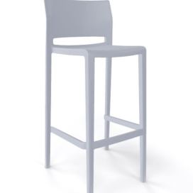 GABER - Barová židle BAKHITA - vysoká, šedá