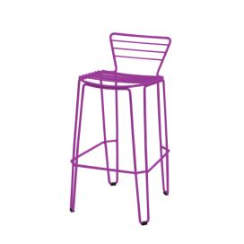 ISIMAR - Barová židle MENORCA vysoká - fialová