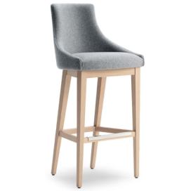ACCENTO - Barová židle ALBERT ONE SG SCL - dřevěná podnož