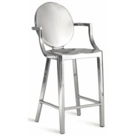 EMECO - Barová židle s područkami KONG - nízká