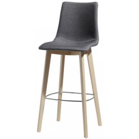 SCAB - Barová židle ZEBRA POP NATURAL, vysoká