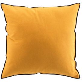 Douceur d\'intérieur Dekorační polštář, bavlněný MISTRALINE, 50 x 50 cm, žlutý