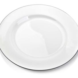 Affekdesign Porcelánový talíř SIMPLE mělký bílý